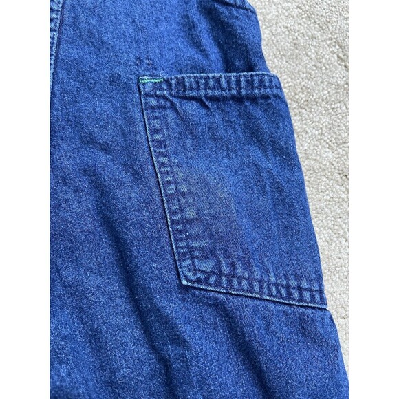 VTG 90s OshKosh‎ B'Gosh Unisex Toddler 4T Denim Overalls Vestbak Lined USA Made - Picture 10 of 10